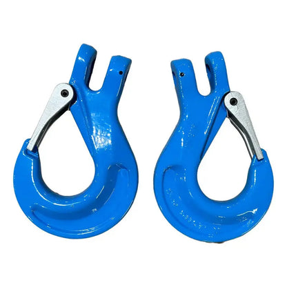 Kit De 2 Ganchos Azules Para Cadena 1/2 Grado 100 PW INDUSTRIAL
