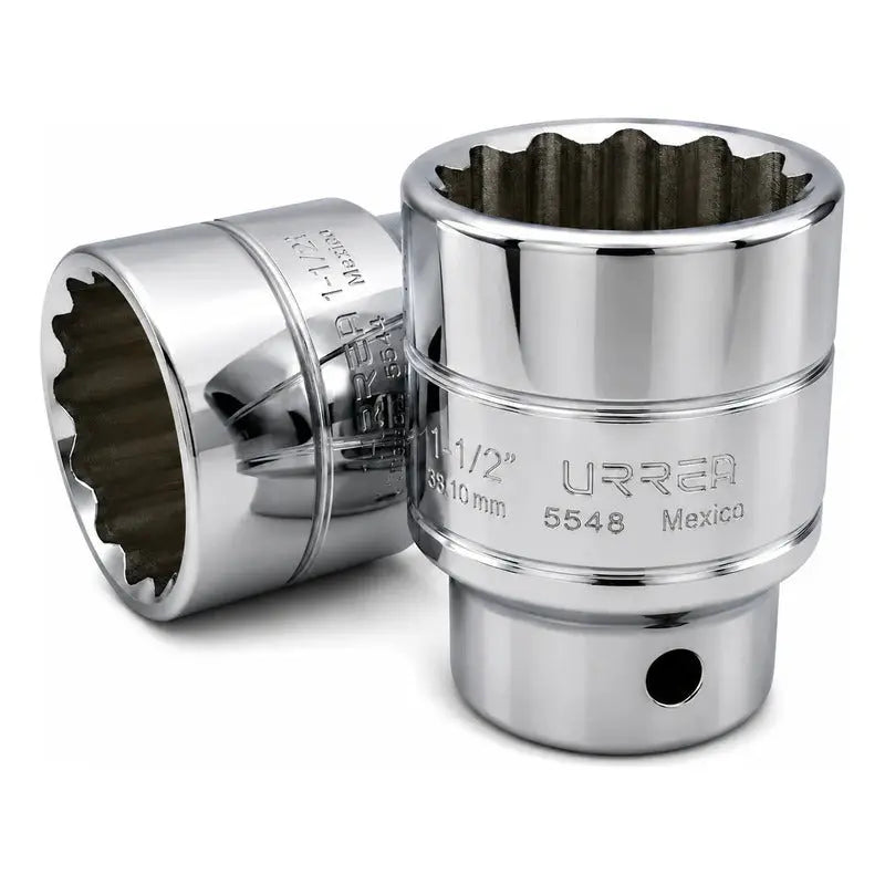 Dado Cuadro De 3/4 , 12 Puntas, En Pulgadas, 1-1/2  Plateado URREA
