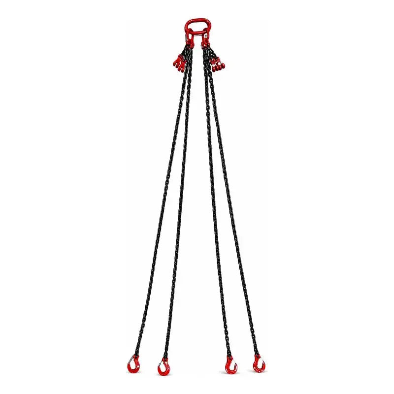 Cadena 1/4 X 8 Pies Cuatro Ramales Con Funcion De Recorte Negro Pro Weld Industrial