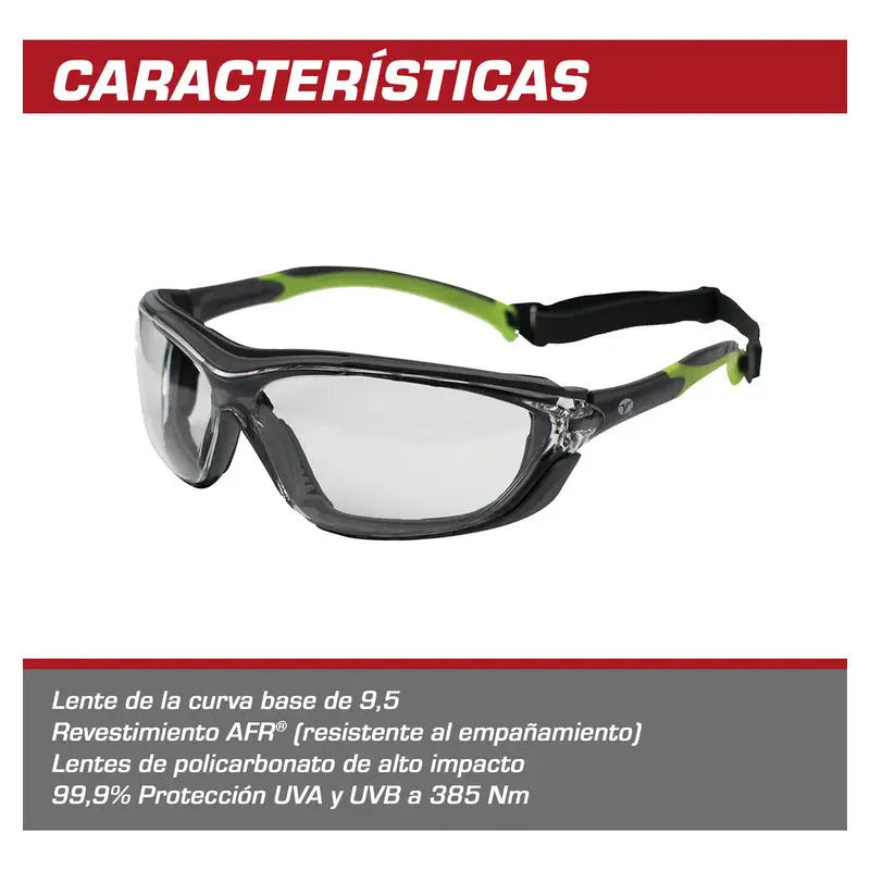 Lentes De Seguridad Comfort Marca Red Force Rf504283 Gris Pro Weld Industrial