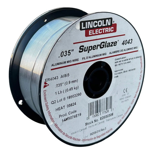 Micro Alambre Aluminio 4043 Lincoln .035 1 Lb/0.454 Kg.
