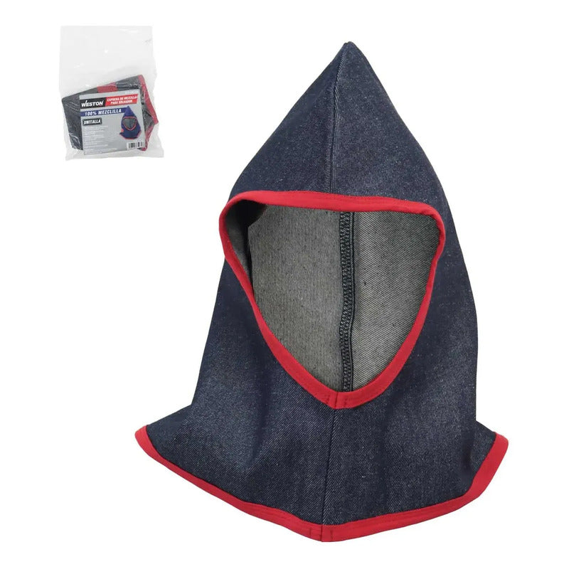 Capucha Para Soldador De Mezclilla Unitalla Weston Azul Marino Unitalla