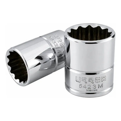 Dado Cuadro De 1/2 , 12 Puntas, Métrico, 23 Mm Plateado RLC INDUSTRIAL SUPPLY