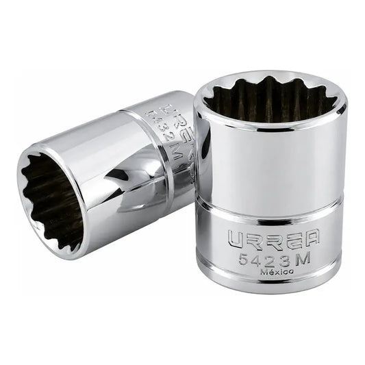 Dado Cuadro De 1/2 , 12 Puntas, Métrico, 23 Mm Plateado RLC INDUSTRIAL SUPPLY