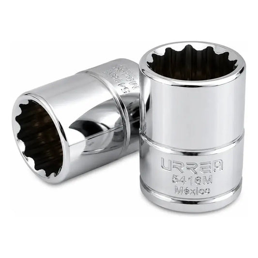 Dado Cuadro De 1/2 , 12 Puntas, Métrico, 16 Mm Plateado RLC INDUSTRIAL SUPPLY