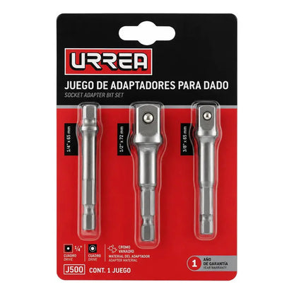 Juego De Adaptadores Para Dados Varios Cuadros 3 Piezas Plateado RLC INDUSTRIAL SUPPLY