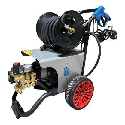 Hidrolavadora Electrica 2,465 Psi Con Carete Para Mang. 220v Gris