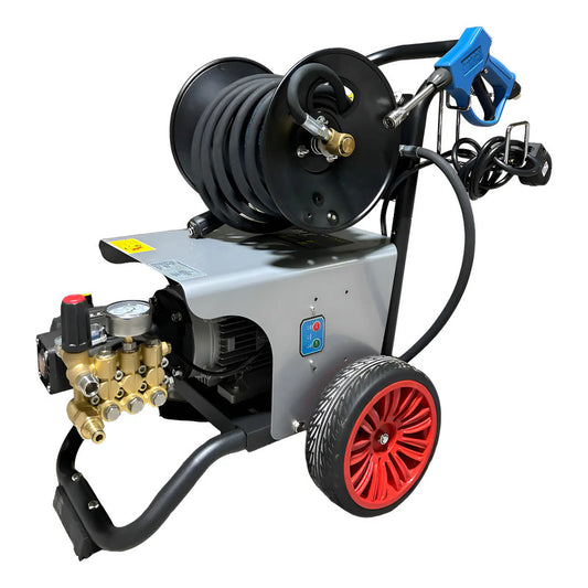 Hidrolavadora Electrica 2,465 Psi Con Carete Para Mang. 220v Gris