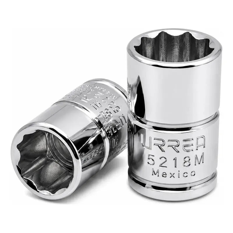 Dado Cuadro De 3/8 , 12 Puntas, Métrico, 18 Mm Plateado RLC INDUSTRIAL SUPPLY