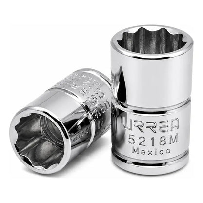 Dado Cuadro De 3/8 , 12 Puntas, Métrico, 18 Mm Plateado RLC INDUSTRIAL SUPPLY