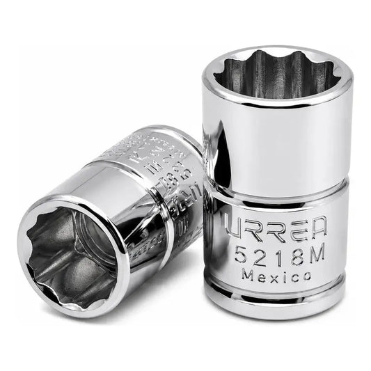 Dado Cuadro De 3/8 , 12 Puntas, Métrico, 18 Mm Plateado RLC INDUSTRIAL SUPPLY
