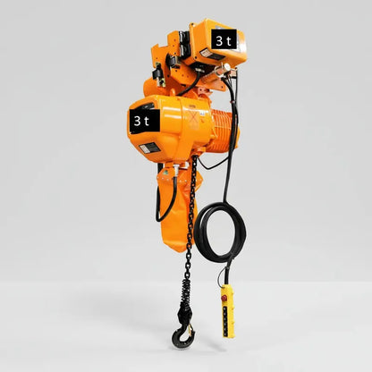 Polipasto Electrico De Cadena Con Trole 3t/6m 220/440v 3f Naranja 1