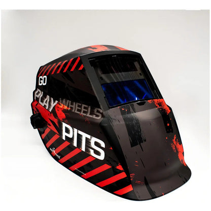 Careta Electrónica Lincoln Electric Red Force Pits Color Rojo