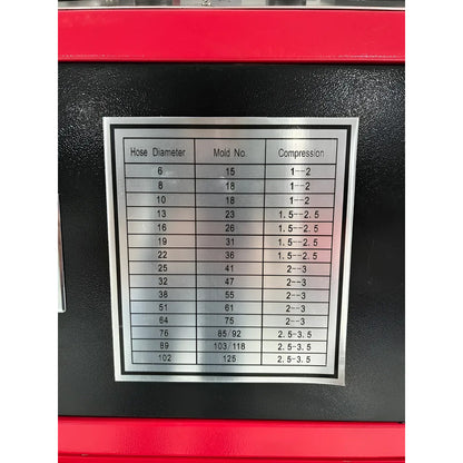 Crimpadora Para Mangueras Hidraulicas Rlc 1/4 - 4 (220 V) Rojo