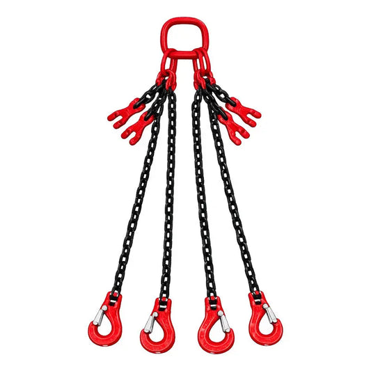Eslinga De Caden 4 Ramales Para Grua 3/4 X 8 Pies Grado 80 Negro PW INDUSTRIAL