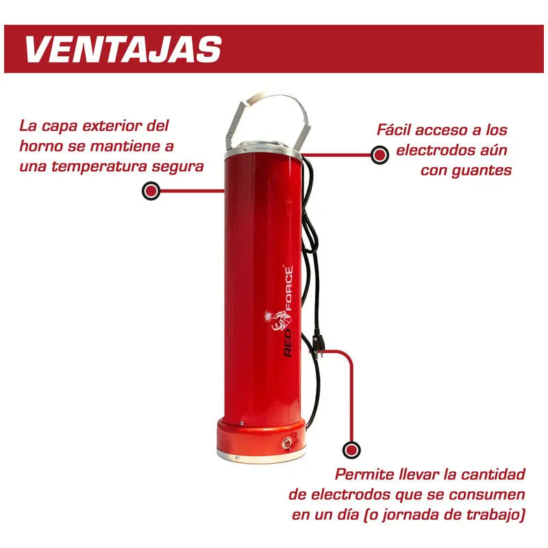 Horno Para Electrodo Red Force Rf57333 10kg, 110v Rojo LINCOLN ELECTRIC