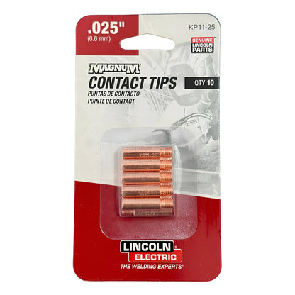 Puntas De Contacto Kp11-25, 0.025  Lincoln Electric
