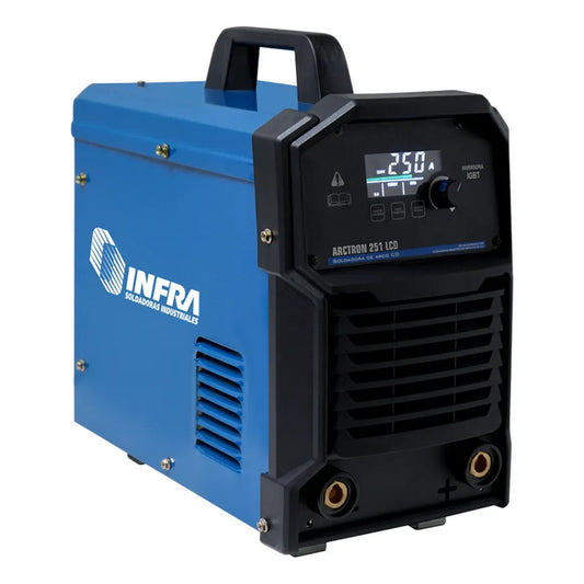 Soldadora Inverter Infra Arctron 251 Lcd 30-250amp 50-60hz Azul Acero
