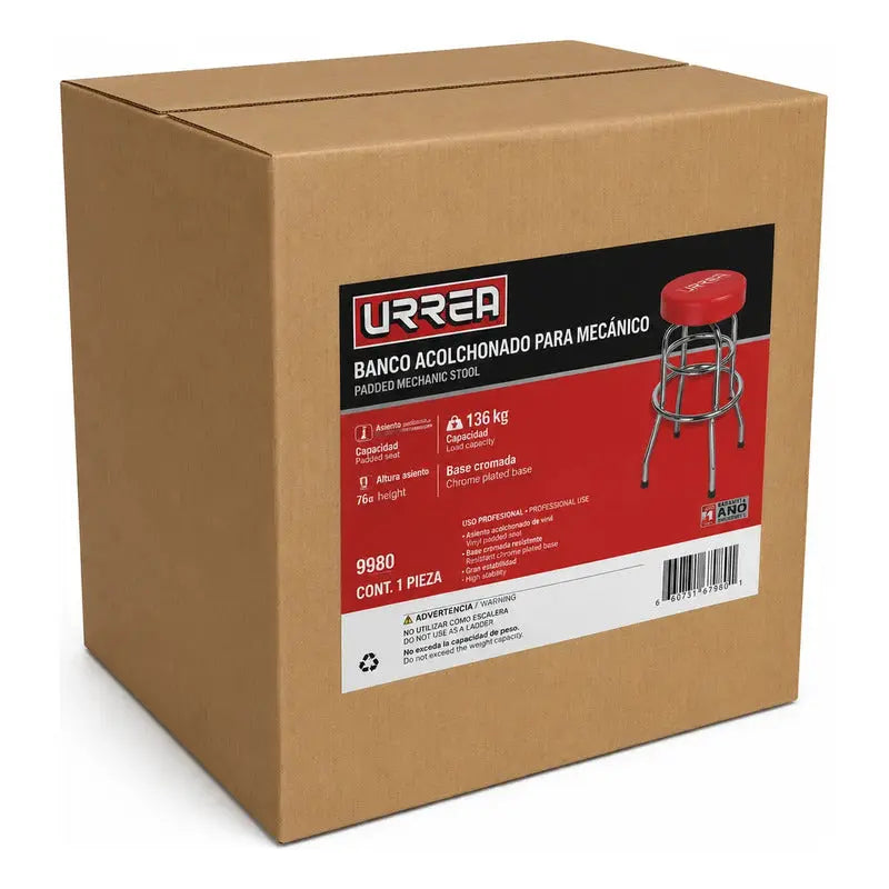 Banco Para Mecánico Giratorio Acolchonado, 75 Cm RLC INDUSTRIAL SUPPLY
