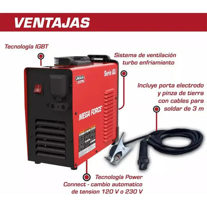 Soldadora Lincoln Electric Mega Force Gli 175 E Rojo LINCOLN ELECTRIC