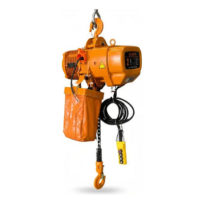 Polipasto Electrico De Cadena Con Gancho 2t/10m 220/440v 3f Naranja 1 PW INDUSTRIAL
