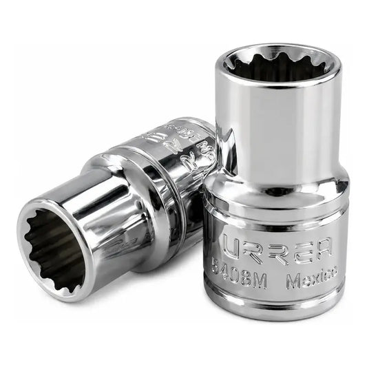 Dado Cuadro De 1/2 , 12 Puntas, Métrico, 8 Mm Plateado RLC INDUSTRIAL SUPPLY