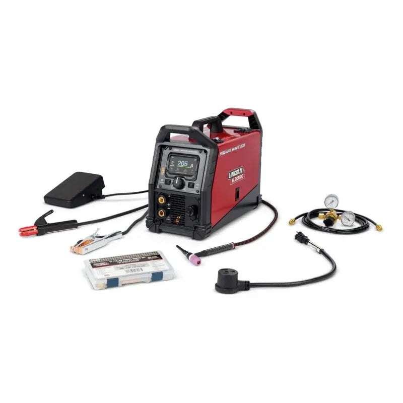 Soldadora Lincoln Electric Square Wave Tig 205 Color Rojo Rojo