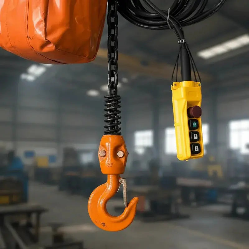 Polipasto Electrico De Cadena Con Gancho 1t/10m 220/440v 3f Naranja 1 PW INDUSTRIAL