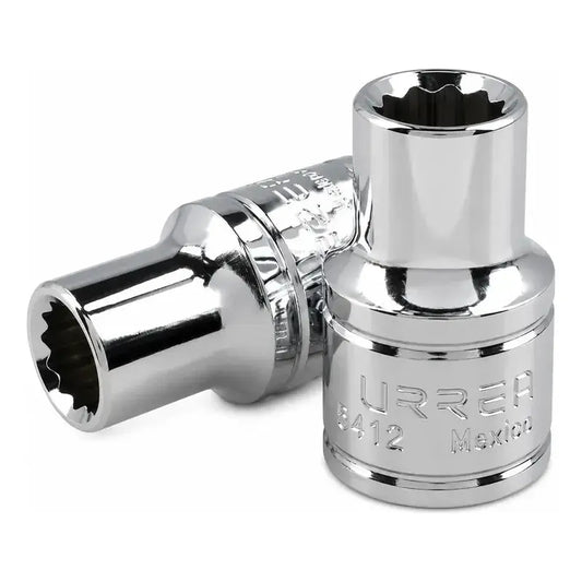 Dado Cuadro De 1/2 , 12 Puntas, En Pulgadas, 3/8  Plateado RLC INDUSTRIAL SUPPLY