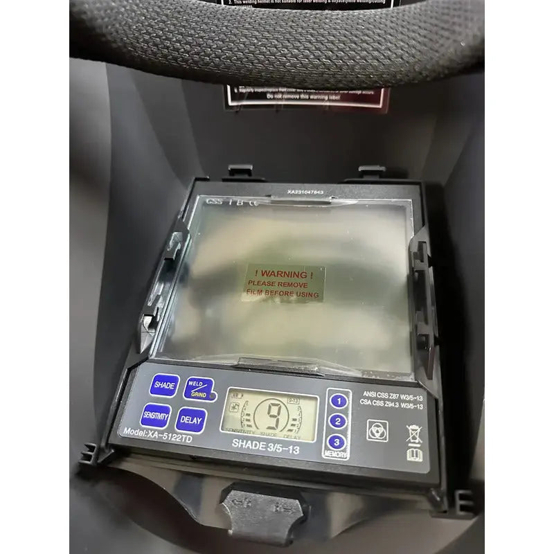 Máscara Electrónica Washington Alloy Wa H800d-tcxl Negro Con Sombra Ajustable Y Digital Liso Pro Weld Industrial