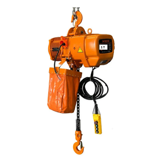 Polipasto Electrico De Cadena Con Gancho 1t/6m 220/440v 3f Naranja 1 PW INDUSTRIAL
