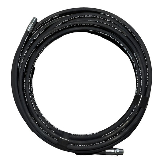 Manguera Para Hidrolavadora 5/16 X 20 M Conex. 3/8, 5000 Psi Negro