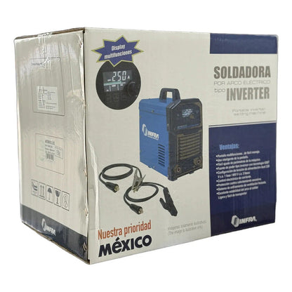 Soldadora Inverter Infra Arctron 251 Lcd 30-250amp 50-60hz Azul Acero INFRA