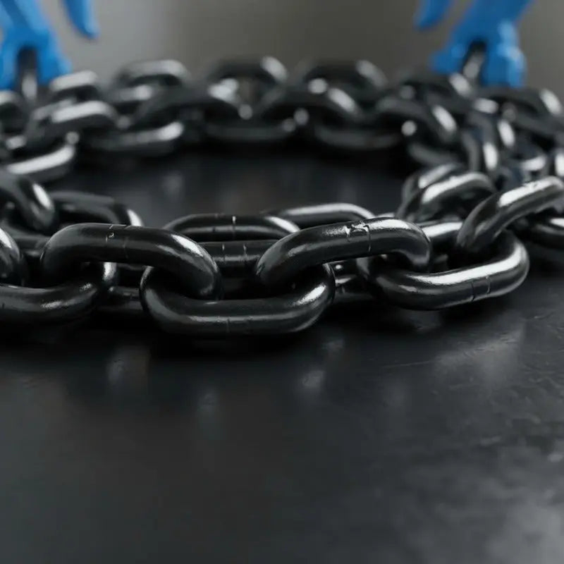 Cadena Negra Con Ganchos 3/8 X 20 Pies Grado 100 Negro PW INDUSTRIAL