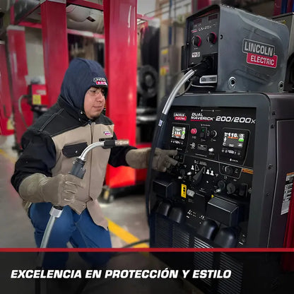 Capucha Soldador Mezclilla Lincoln Electric Azul Oscuro Grande LINCOLN ELECTRIC