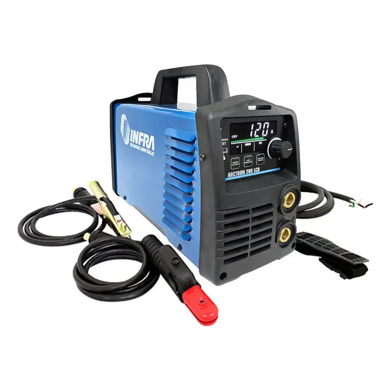 Soldadora Inversora Infra Arctron 200 Pantalla Lcd 30-200amp 127/220v Azul RLC INDUSTRIAL SUPPLY
