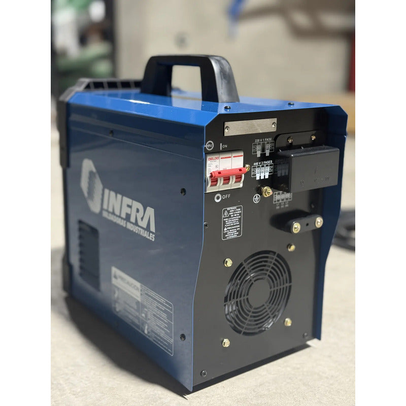 Soldadora Inverter Infra Arctron 251 Lcd 30-250amp 50-60hz Azul Acero INFRA