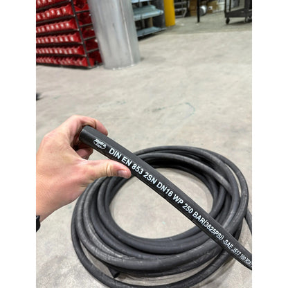 Manguera Hidraulica De 5/8  3,625 Psi Rlc 25 Metros Negro