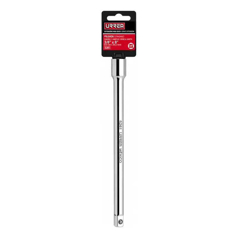 Extensión Para Dado Cuadro De3/8 , 8  Plateado URREA
