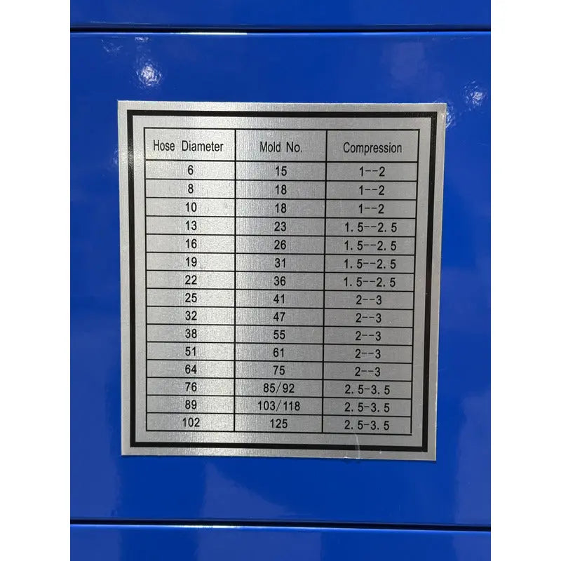 Crimpadora Para Mangueras Hidraulicas 1/4 - 4 (220 V) RLC