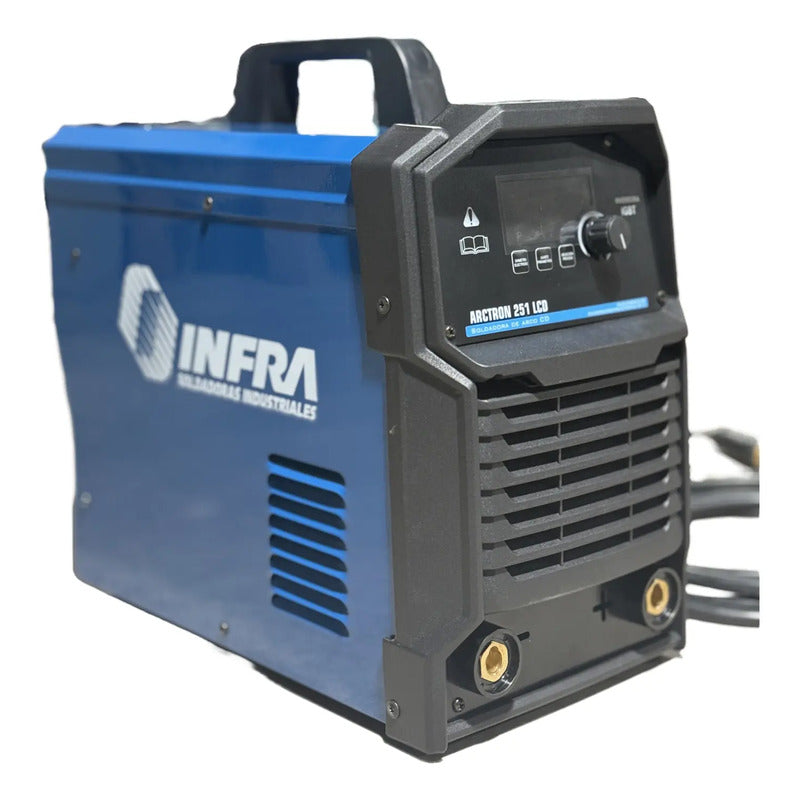 Soldadora Inverter Infra Arctron 251 Lcd 30-250amp 50-60hz Azul Acero INFRA