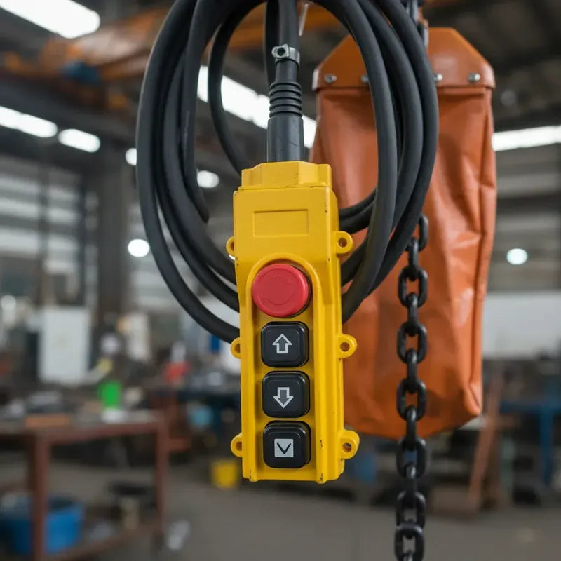 Polipasto Electrico De Cadena Con Gancho 3t/10m 220/440v 3f Naranja 1