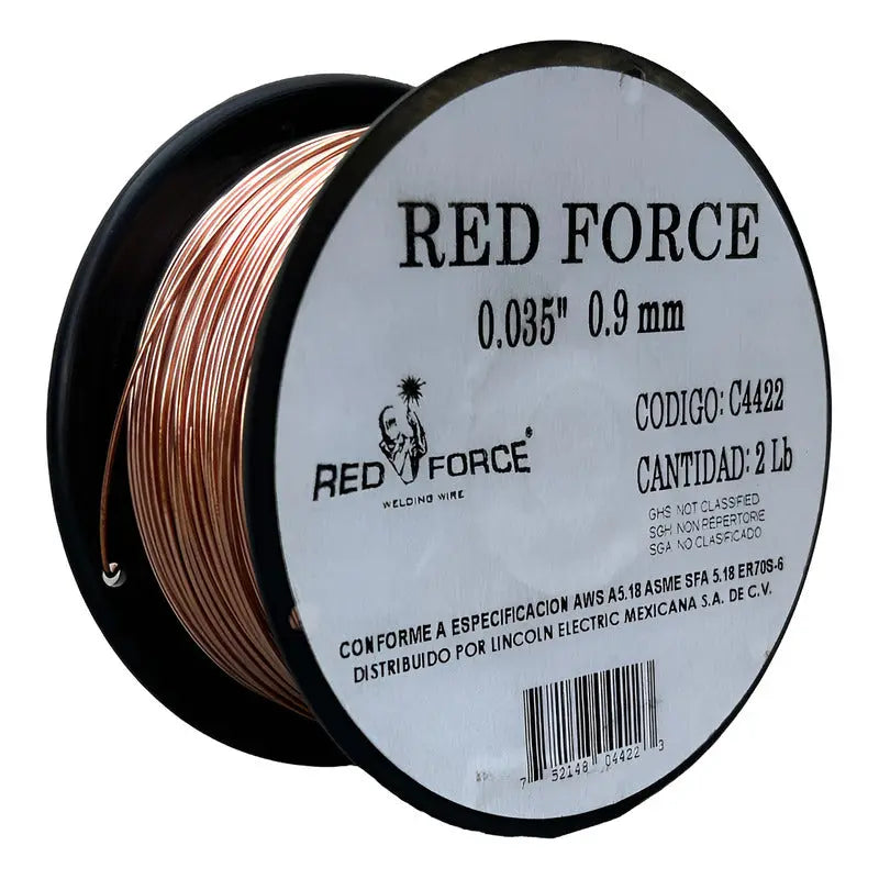 Micro Alambre Er70s-6 Red Force .035  2 Lb/0.907 Kg. RED FORCE