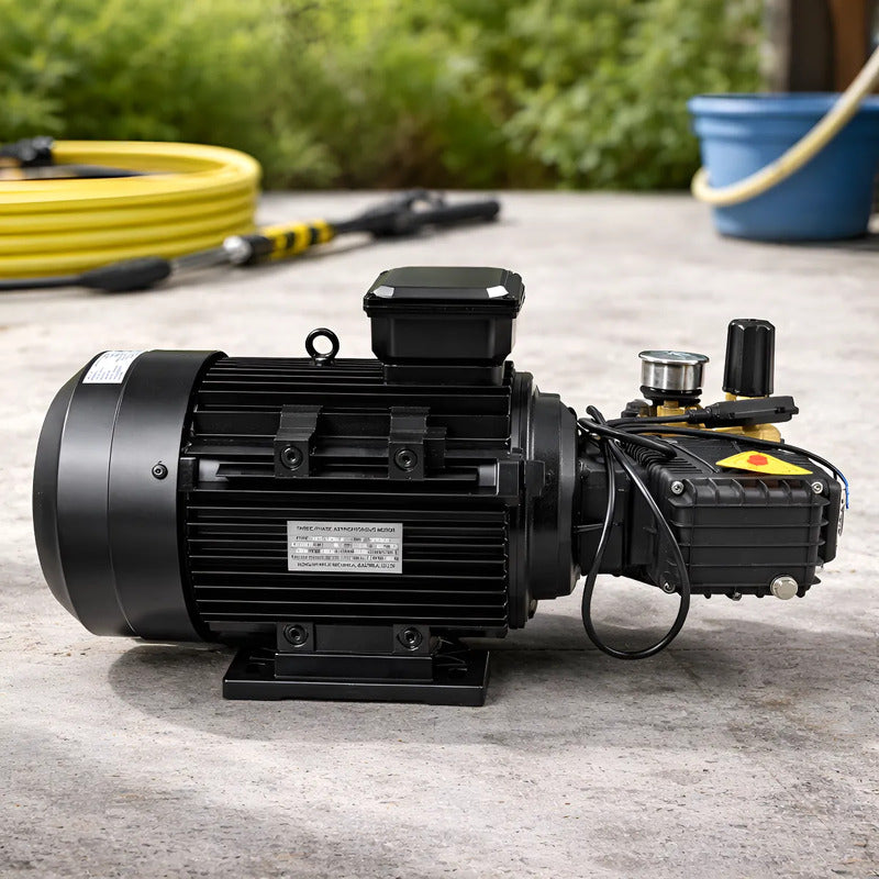 Motor Electrico Con Bomba Para Hidrolavadora 3,335 Psi 220v Negro 60