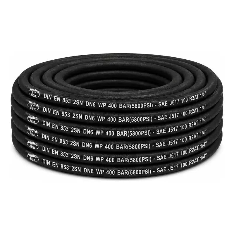 Manguera Hidraulica De 1/4  5,800 Psi Rlc 50 Metros Negro RLC INDUSTRIAL SUPPLY