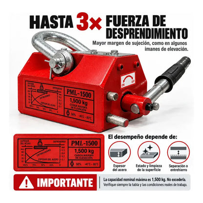 Imán Elevador Industrial Magnético Neodimio 1500 Kg RLC INDUSTRIAL SUPPLY