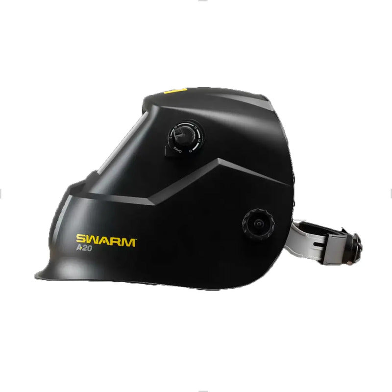 Máscara Automática De Soldadura Oscura A20 9-13+ Esab Lens Negro Liso