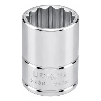 Dado Cuadro De 1/2 , 12 Puntas, En Pulgadas, 1-1/8  Plateado RLC INDUSTRIAL SUPPLY