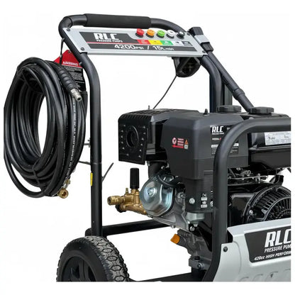 Hidrolavadora A Gasolina Alta Precion 4,200 Psi Gris RLC