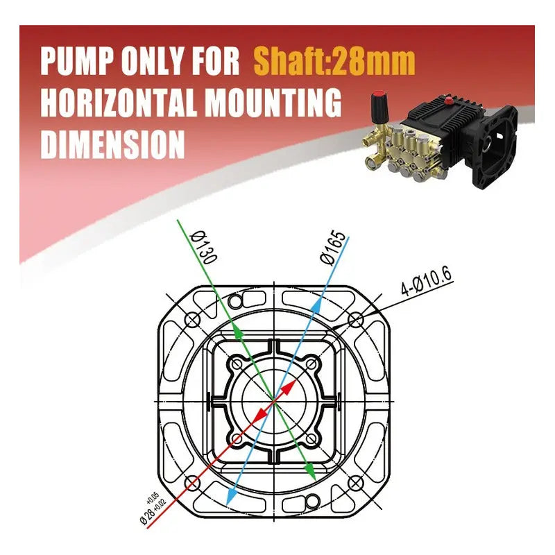 Bomba De Presion Para Hidrolavadora Electrica 3,900 Psi Negro RLC